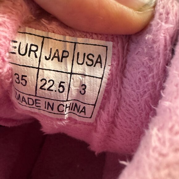 Kids High-Top Winter Boots Size 3 Hook and Loop Straps & Pink Lining - Picture 7 of 7